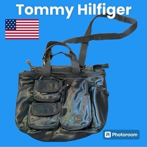 EUC. Vintage Tommy Hilfiger Travel Crossbody Bag. Smart Phone Pouch. Satin.